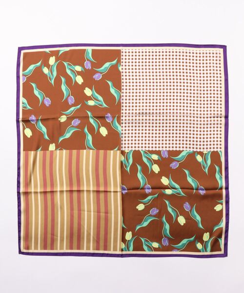 Casselini（キャセリーニ）の「(CASSELINI)スカーフ（バンダナ/スカーフ・レディース・ブラウン/グリーン・FREE）」の7枚目の写真