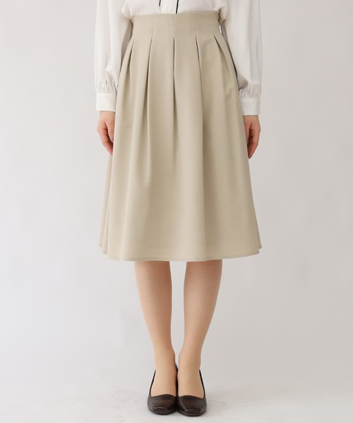 TRUDEA(トルディア)の「タックフレアスカート(スカート・レディース・ネイビー/ブラック/グリーン/グレイッシュベージュ・MEDIUM/LARGE)」の18枚目の写真