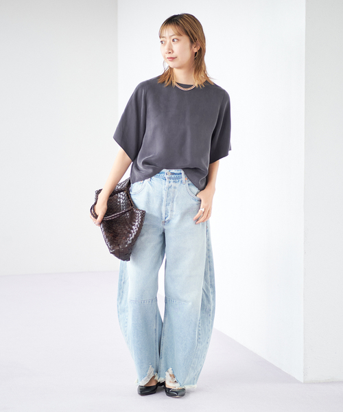 plage（プラージュ）の「フィブリルサテン Tee ブラウス（シャツ