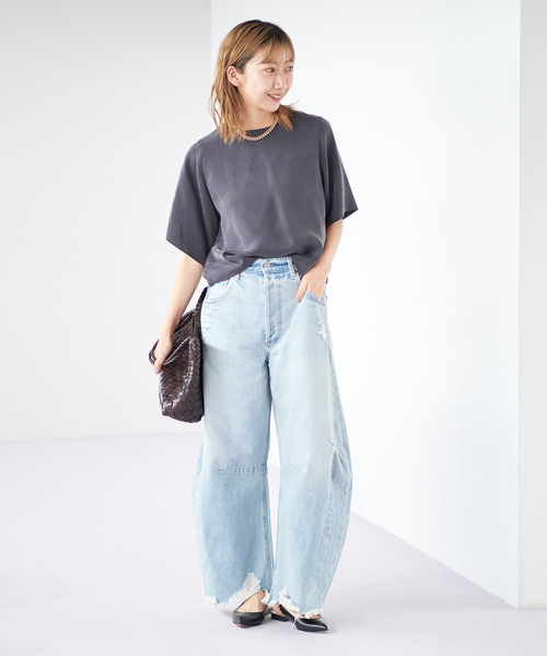 plage（プラージュ）の「フィブリルサテン Tee ブラウス（シャツ