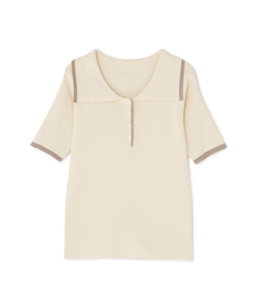 N.(N. Natural Beauty Basic)(エヌエヌナチュラルビューティーベーシック)の「◆ウイングカラー5分袖ニット(ニット/セーター・レディース・ホワイト系その他/グレー系その他/グリーン系その他・MEDIUM)」の16枚目の写真