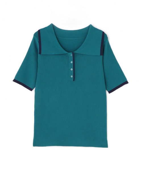 N.(N. Natural Beauty Basic)(エヌエヌナチュラルビューティーベーシック)の「◆ウイングカラー5分袖ニット(ニット/セーター・レディース・ホワイト系その他/グレー系その他/グリーン系その他・MEDIUM)」の20枚目の写真