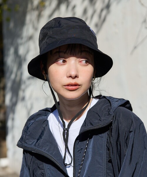 POLeR(ポーラー)の「POLeR×FREAK'S STORE/ポーラー×フリークスストア 別注 DRAWCORD DRY BUCKET HAT/ 別注ドローコードドライバケットハット(ハット・レディース・ブラック/ベージュ/オリーブ・ONE SIZE)」の16枚目の写真