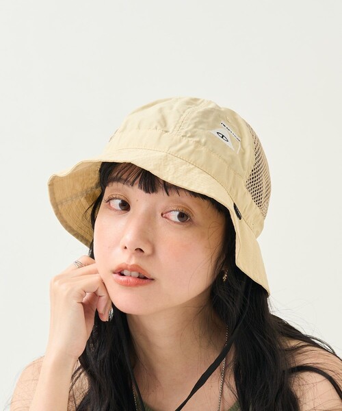 POLeR(ポーラー)の「POLeR×FREAK'S STORE/ポーラー×フリークスストア 別注 DRAWCORD DRY BUCKET HAT/ 別注ドローコードドライバケットハット(ハット・レディース・ブラック/ベージュ/オリーブ・ONE SIZE)」の22枚目の写真