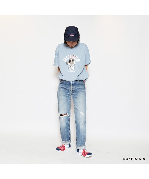 RUDIE'SxCRAYON SHINCHAN RABBIT TEE /ルーディーズ クレヨンしんちゃん ラビット Tシャツ（Tシャツ/カットソー）｜RUDIE'S（ルーディーズ） 4,950円