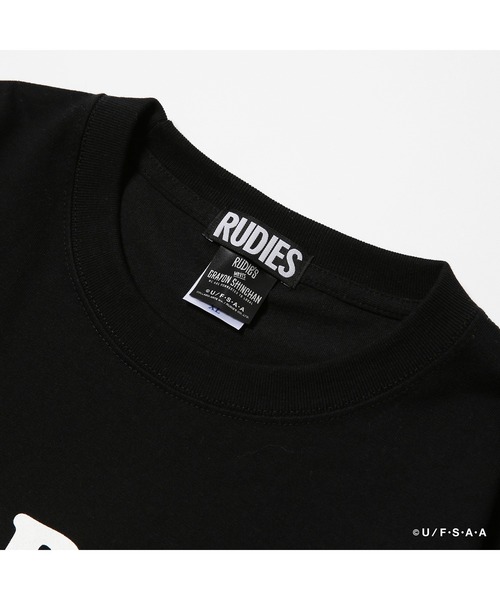 RUDIE'S（ルーディーズ）の「RUDIE'SxCRAYON SHINCHAN RABBIT TEE /ルーディーズ クレヨンしんちゃん ラビット Tシャツ（Tシャツ/カットソー・メンズ・ライトブルー/ブラック・L/XL/S/XXL/M）」の5枚目の写真