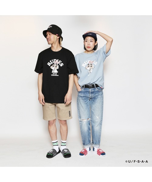 RUDIE'S（ルーディーズ）の「RUDIE'SxCRAYON SHINCHAN RABBIT TEE /ルーディーズ クレヨンしんちゃん ラビット Tシャツ（Tシャツ/カットソー・メンズ・ライトブルー/ブラック・L/XL/S/XXL/M）」の17枚目の写真