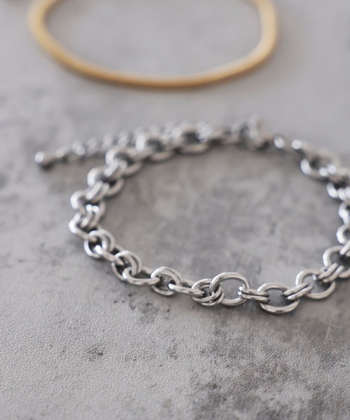 LEPSIM(レプシィム)の「ステンレスチェーンブレス 189977(ブレスレット・レディース・ゴールド系その他/ゴールド/シルバー系その他/シルバー/ゴールド系その他2/シルバー系その他2・ONE SIZE)」の2枚目の写真