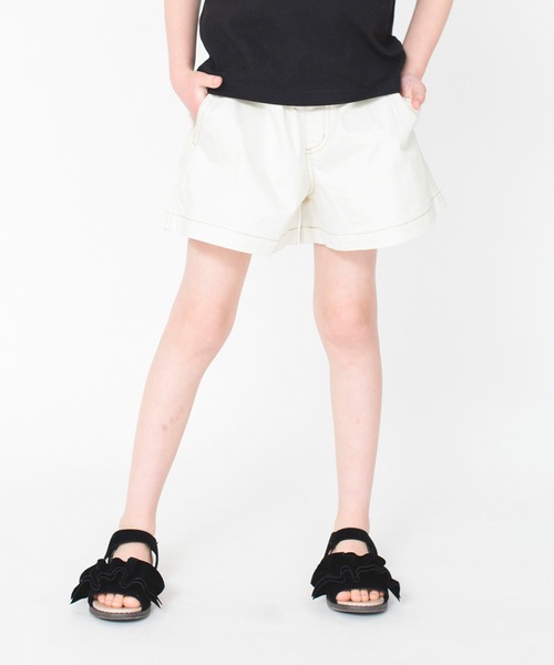 BRANSHES(ブランシェス)の「【マカロンパンツ/綿100%】ショートパンツ(チノパンツ・キッズ・ラベンダー/ブルー/オフホワイト/ブラック・120/130/140/150/100/110/90)」の5枚目の写真