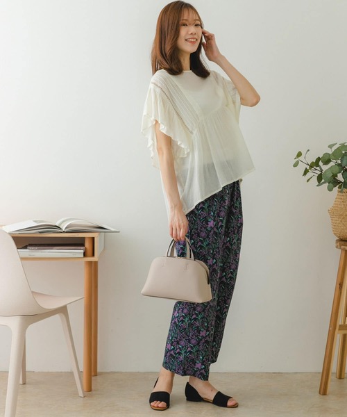 RODE SKO（ロデスコ）の「ダブルショルダーポシェット（ショルダーバッグ・レディース・ライトグレー/ベージュ/グリーン・ONE）」の14枚目の写真