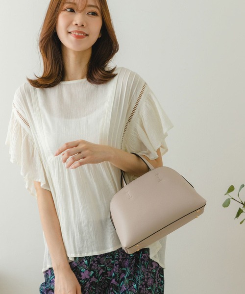 RODE SKO（ロデスコ）の「ダブルショルダーポシェット（ショルダーバッグ・レディース・ライトグレー/ベージュ/グリーン・ONE）」の15枚目の写真