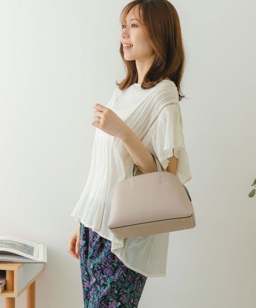 RODE SKO（ロデスコ）の「ダブルショルダーポシェット（ショルダーバッグ・レディース・ライトグレー/ベージュ/グリーン・ONE）」の16枚目の写真