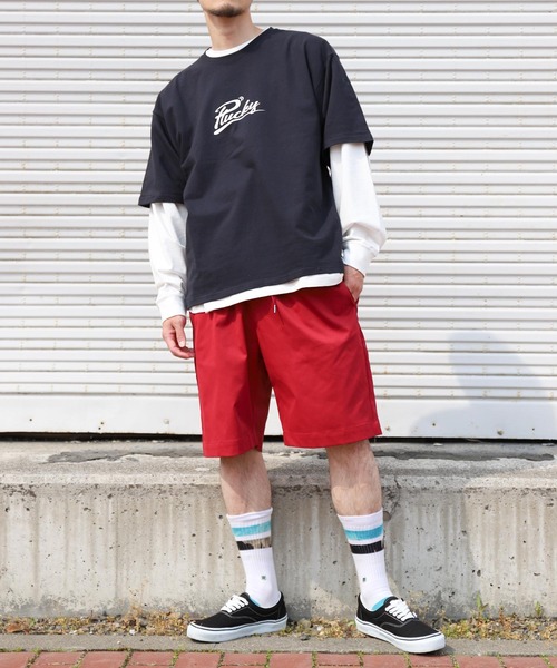 ZIP FIVE（ジップファイブ）の「【ZIP FIVE】ツイル スケーター イージー ストレッチ ハーフパンツ / ショートパンツ / 半ズボン ユニセックス（チノパンツ・メンズ・ブラック/カーキ/ライトブルー/ブルー/オフホワイト/キャメル/グリーン/レッド/ベージュ/ネイビー/ブルー系・MEDIUM/LARGE/X-LARGE）」の16枚目の写真