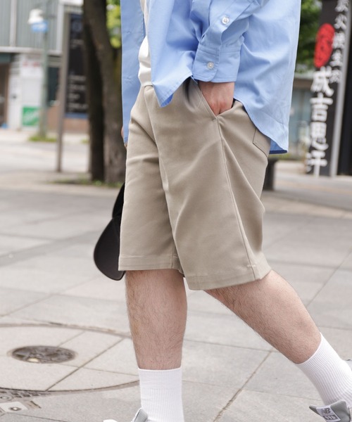 ZIP FIVE（ジップファイブ）の「【ZIP FIVE】ツイル スケーター イージー ストレッチ ハーフパンツ / ショートパンツ / 半ズボン ユニセックス（チノパンツ・メンズ・ブラック/カーキ/ライトブルー/ブルー/オフホワイト/キャメル/グリーン/レッド/ベージュ/ネイビー/ブルー系・MEDIUM/LARGE/X-LARGE）」の20枚目の写真