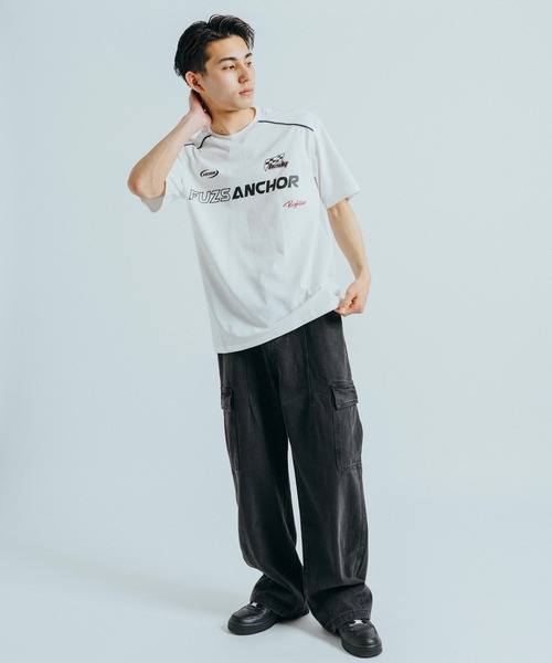 Ressaca(レサーカ)の「オーバーサイズ レーシングロゴデザインプリント クルーネック半袖Tシャツ(Tシャツ/カットソー・メンズ・ブラック/ホワイト・M/L/XL/XXL)」の17枚目の写真