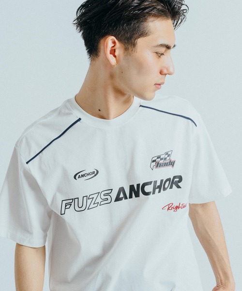 Ressaca(レサーカ)の「オーバーサイズ レーシングロゴデザインプリント クルーネック半袖Tシャツ(Tシャツ/カットソー・メンズ・ブラック/ホワイト・M/L/XL/XXL)」の16枚目の写真