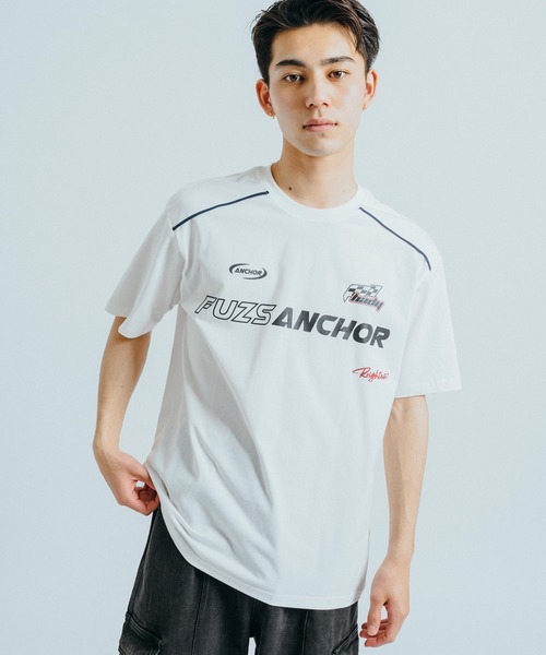 Ressaca(レサーカ)の「オーバーサイズ レーシングロゴデザインプリント クルーネック半袖Tシャツ(Tシャツ/カットソー・メンズ・ブラック/ホワイト・M/L/XL/XXL)」の15枚目の写真