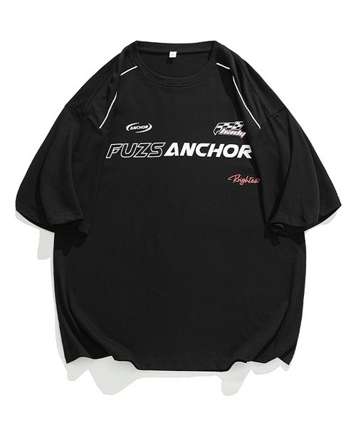 Ressaca(レサーカ)の「オーバーサイズ レーシングロゴデザインプリント クルーネック半袖Tシャツ(Tシャツ/カットソー・メンズ・ブラック/ホワイト・M/L/XL/XXL)」の22枚目の写真