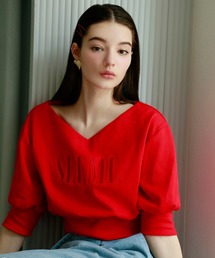 Seemi. byNICECLAUP | 【Seemi】襟取り外し可能/刺繍ロゴスウェット(スウェット)