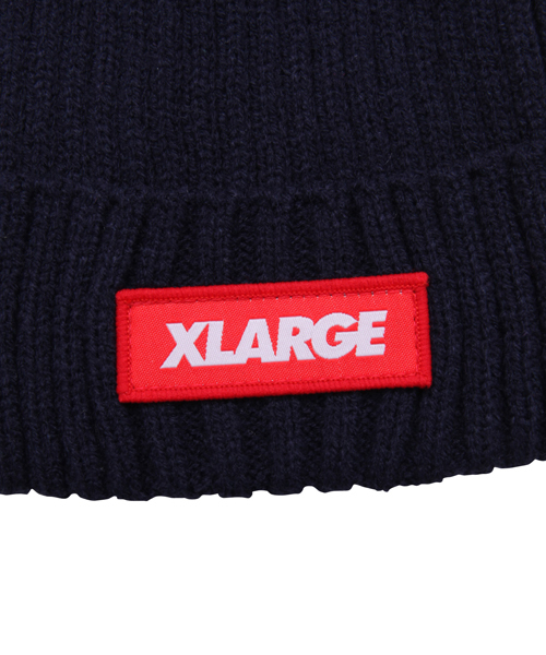 XLARGE KIDS(エクストララージキッズ)の「XL POM BEANIE(ニットキャップ/ビーニー・キッズ・グレー/レッド/ネイビー・ONE SIZE)」の5枚目の写真