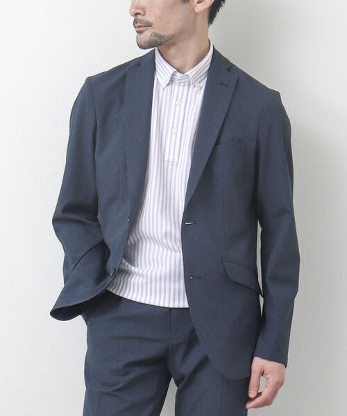 NOLLEY'S goodman（ノーリーズグッドマン）の「《セットアップ対応》DotAir / ドットエア(R) テーラードジャケット（ビジカジにおすすめ）（テーラードジャケット・メンズ・ネイビー/オリーブ/グレー・S/M/L/XL）」の3枚目の写真