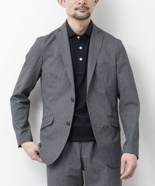 NOLLEY'S goodman（ノーリーズグッドマン）の「《セットアップ対応》DotAir / ドットエア(R) テーラードジャケット（ビジカジにおすすめ）（テーラードジャケット・メンズ・ネイビー/オリーブ/グレー・S/M/L/XL）」の2枚目の写真