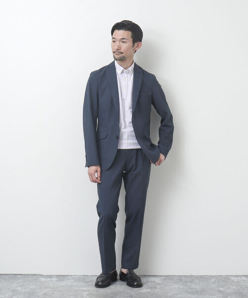 NOLLEY'S goodman（ノーリーズグッドマン）の「《セットアップ対応》DotAir / ドットエア(R) テーラードジャケット（ビジカジにおすすめ）（テーラードジャケット・メンズ・ネイビー/オリーブ/グレー・S/M/L/XL）」の4枚目の写真