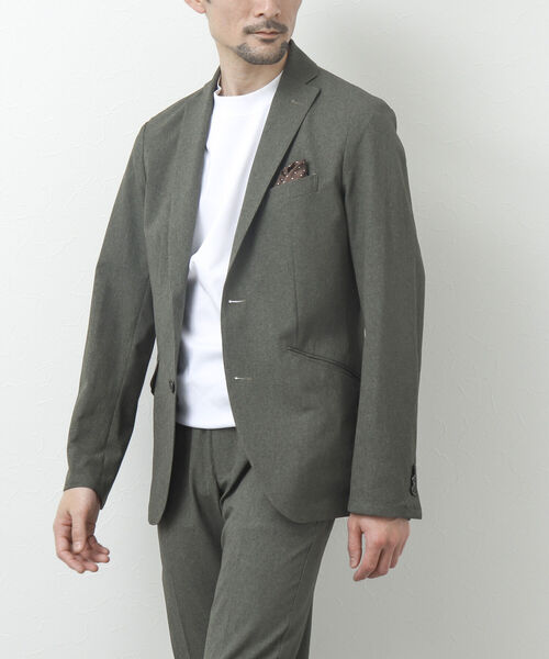 NOLLEY'S goodman（ノーリーズグッドマン）の「《セットアップ対応》DotAir / ドットエア(R) テーラードジャケット（ビジカジにおすすめ）（テーラードジャケット・メンズ・ネイビー/オリーブ/グレー・S/M/L/XL）」の9枚目の写真