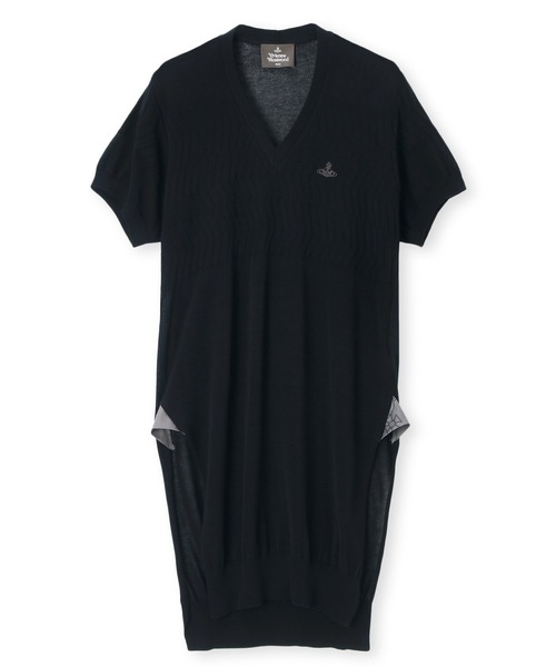 VivienneWestwood Vネックセーター 黒 ヴィヴィアン ウエストウッド) V-NECK セーター 27010015 Y0018