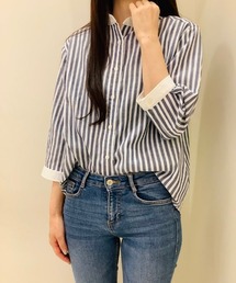 Pitta Re:) | 【Pitta Re:)】ふわっとガーゼシャツ 七分袖 綿100% レディースカジュアルシャツ(シャツ/ブラウス)