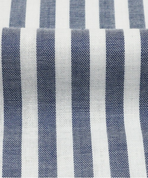 Pitta Re:)（ピッタリ）の「【Pitta Re:)】ふわっとガーゼシャツ 七分袖 綿100% レディースカジュアルシャツ（シャツ/ブラウス・レディース・ネイビー・S/M/L/LL）」の6枚目の写真