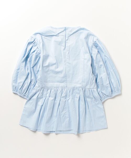 lit.Cy(リットシー)の「バルーンスリーブ パフスリーブ ビスチェ ペプラム ブラウス 半袖(シャツ/ブラウス・レディース・ブラック/オフホワイト/ブルー・FREE)」の12枚目の写真