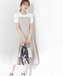 PROPORTION BODY DRESSING | レトロカラードッキングワンピース / 1213140901(ワンピース)