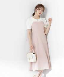 PROPORTION BODY DRESSING | レトロカラードッキングワンピース / 1213140901(ワンピース)