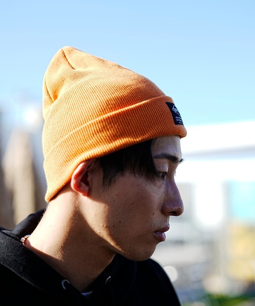 THRASHER（スラッシャー）の「THRASHER/スラッシャー ビーニー ダブル2WAY コットンビーニー 23TH-N03（ニットキャップ/ビーニー・メンズ・グリーン/ブラック×イエロー/ホワイト/ブラック×ブルー/オレンジ/ベージュ・FREE）」の18枚目の写真