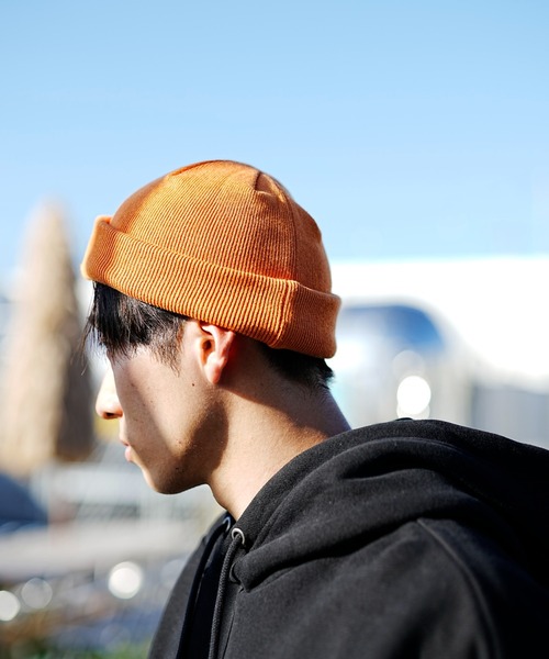 THRASHER（スラッシャー）の「THRASHER/スラッシャー ビーニー ダブル2WAY コットンビーニー 23TH-N03（ニットキャップ/ビーニー・メンズ・グリーン/ブラック×イエロー/ホワイト/ブラック×ブルー/オレンジ/ベージュ・FREE）」の10枚目の写真