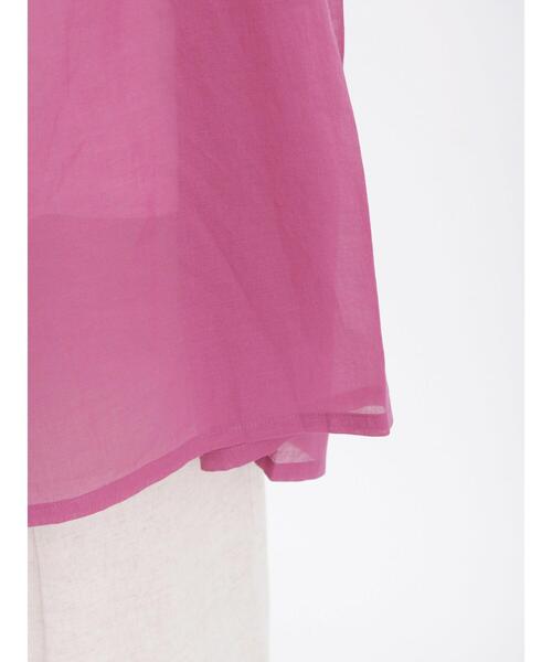 Samansa Mos2（サマンサ モスモス）の「◎前後着ギャザーチュニック（シャツ/ブラウス・レディース・オフホワイト/ブラック/ピンク/イエロー/ベージュ・F）」の8枚目の写真