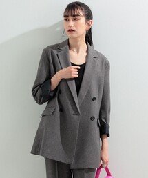 Ray BEAMS | Ray BEAMS / シャークスキン 4ボタン ダブル ジャケット(テーラードジャケット)