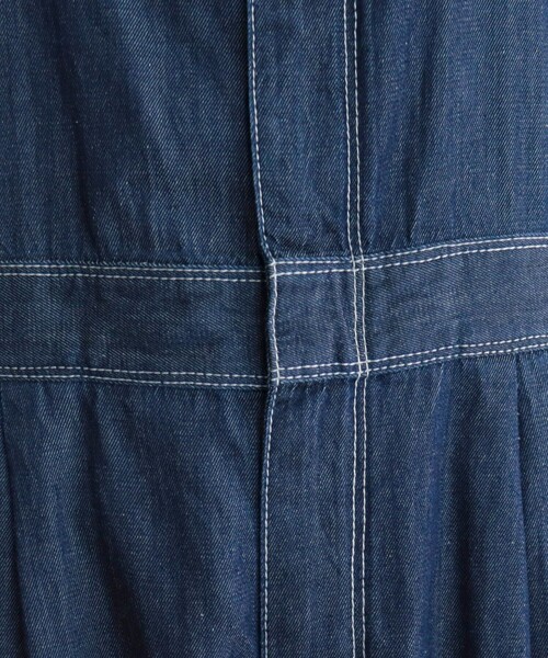 fredy emue（フレディエミュ）の「ショルダーリボンサロペット（サロペット/オーバーオール・レディース・ブルー/アイボリー・38）」の17枚目の写真