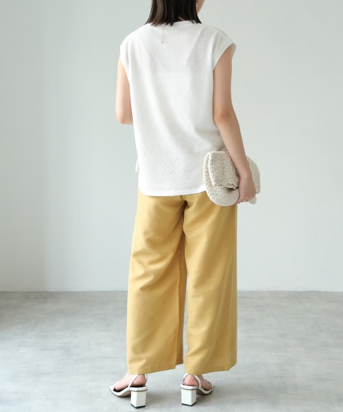 each(イーチ)の「タック入りワイドパンツ(その他パンツ・レディース・マスタード/ベージュ/ブラック・(M~L))」の9枚目の写真