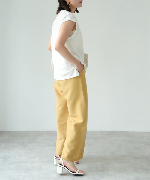 each(イーチ)の「タック入りワイドパンツ(その他パンツ・レディース・マスタード/ベージュ/ブラック・(M~L))」の21枚目の写真