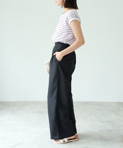each(イーチ)の「タック入りワイドパンツ(その他パンツ・レディース・マスタード/ベージュ/ブラック・(M~L))」の16枚目の写真