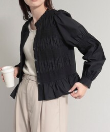 fredy emue | シャーリングブラウス(シャツ/ブラウス)