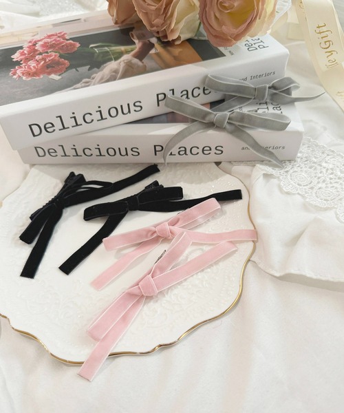 apres jour(アプレジュール)の「【apres jour×ARIAZ】ミニリボンヘアクリップ2SET(バレッタ/ヘアクリップ・レディース・ブラック/ピンクベージュ/グレー/ブラック系その他・FREE)」の14枚目の写真