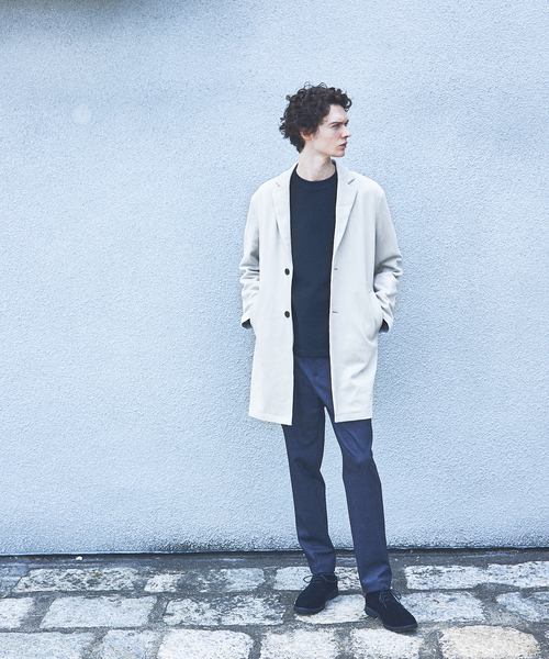 ABAHOUSE GRAY(アバハウスグレイ)の「【ウォッシャブル】リップルボーダー クルーネック ニット / スウェット(ニット/セーター・メンズ・グレイッシュベージュ/ブラック/ホワイト/グリーン/オレンジ/ネイビー・46/48)」の9枚目の写真