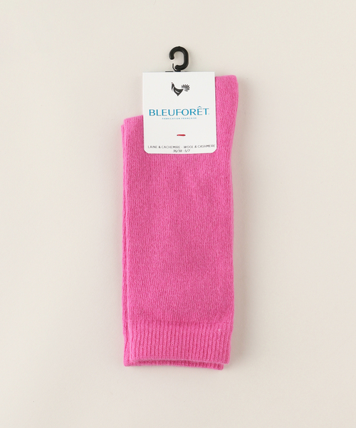 Spick & Span（スピックアンドスパン）の「【BLEU FORET / ブルーフォレ】SOLID COLORS SOCKS（ソックス/靴下・レディース・ベージュ/ピンク/モスグリーン・FREE）」の3枚目の写真