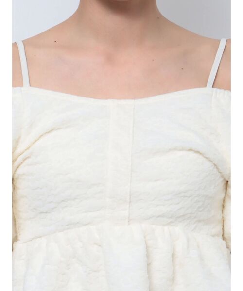 RESEXXY（リゼクシー）の「ふくれチュールボリュームチュニック（Tシャツ/カットソー・レディース・ブラック/アイボリー・FREE）」の13枚目の写真