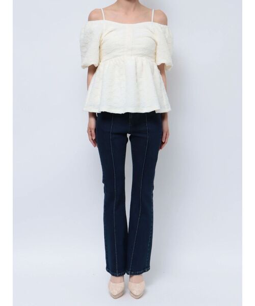 RESEXXY（リゼクシー）の「ふくれチュールボリュームチュニック（Tシャツ/カットソー・レディース・ブラック/アイボリー・FREE）」の16枚目の写真