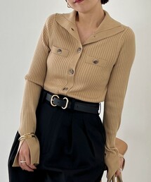 NOLLEY’S | ◇【WEB限定】《手洗い可能》ウォッシャブルウール混ワイドリブ衿付きカーディガン(カーディガン/ボレロ)