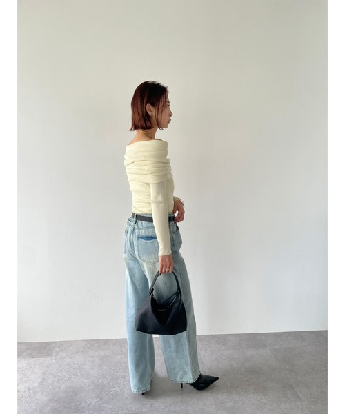 HANNE(アン)の「2WAYハンドバッグ(ショルダーバッグ・レディース・ブラック/ホワイト・FREE)」の12枚目の写真